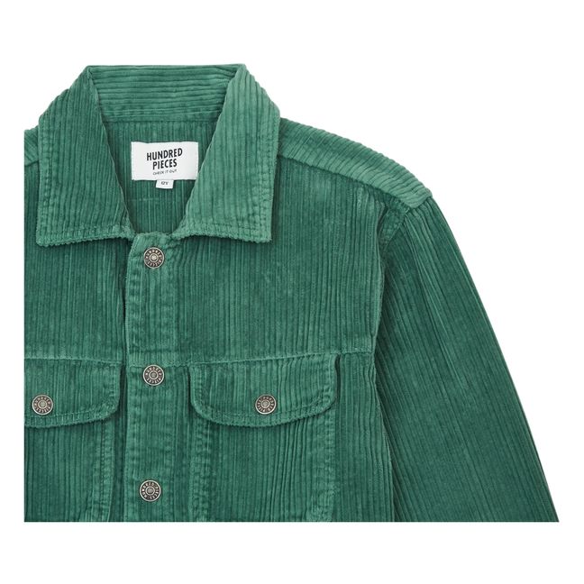 Chemise Velours Coton Bio | Vert