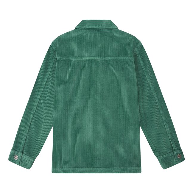 Camicia in velluto di cotone organico | Verde