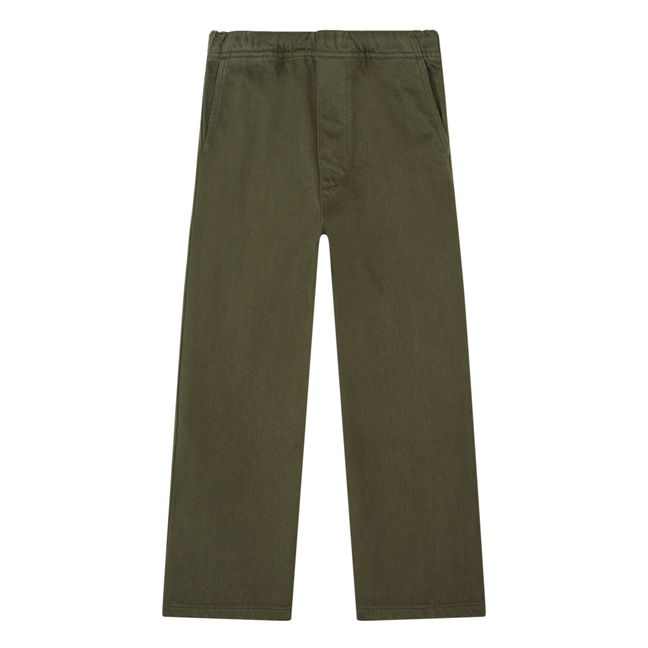 Jogpant Taille Elastiquée | Vert kaki