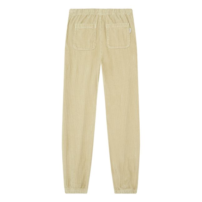 Jogpant Velours Coton Bio | Crème