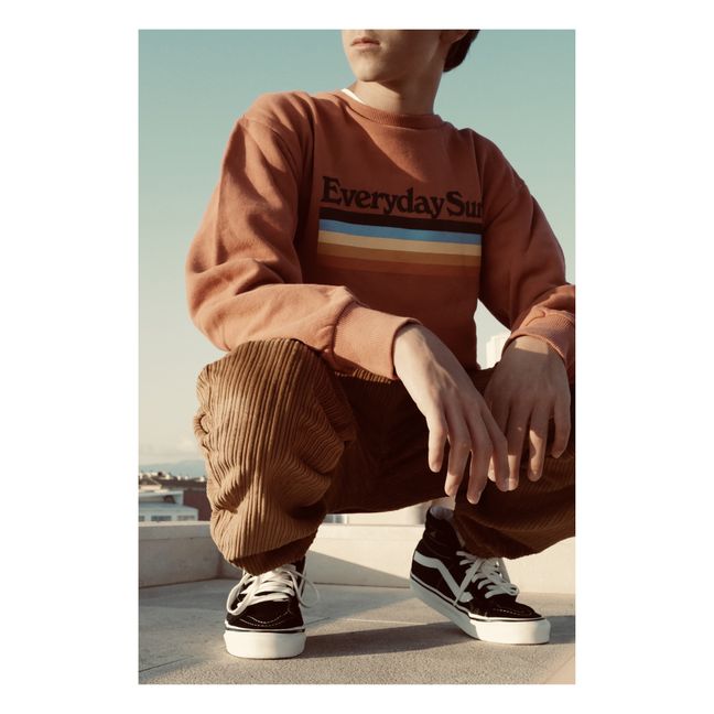 Velvet Organic Cotton Jogging Trousers | Brown