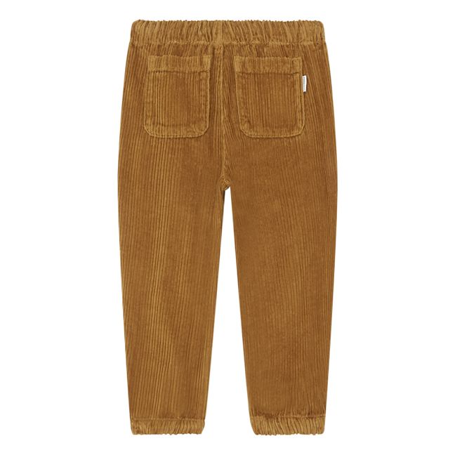Jogpant Velours Coton Bio | Marron