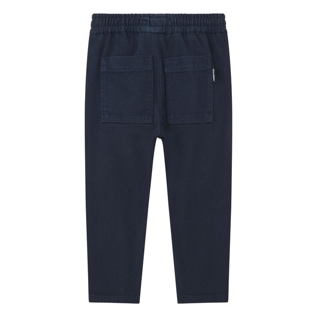 Organic cotton jogging pants | Navy blue