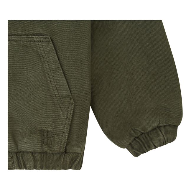 Organic Cotton Hooded Jacket | Khaki