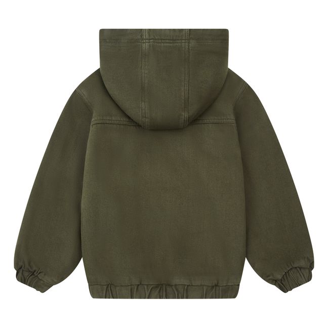 Organic Cotton Hooded Jacket | Khaki