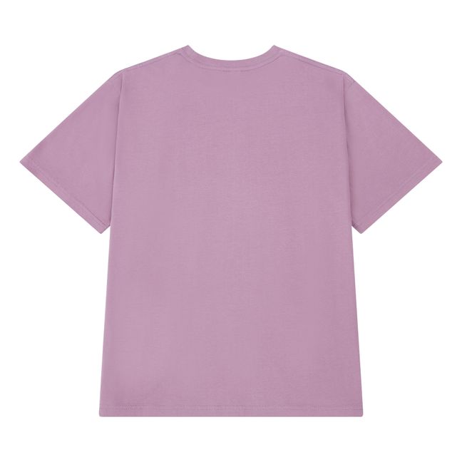 T-Shirt mit kurzen Ärmeln aus Bio-Baumwolle | Violett