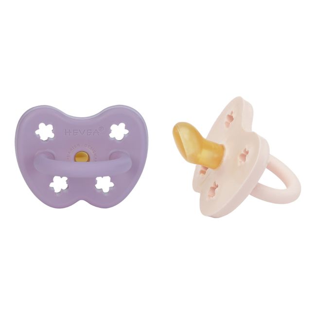 Natural Rubber Physiological Pacifiers - Set of 2 | Lavanda