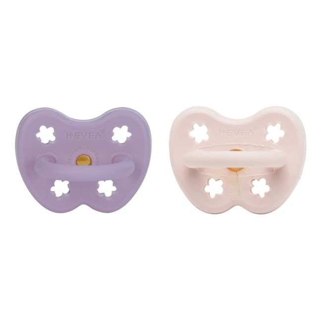 Natural Rubber Physiological Pacifiers - Set of 2 | Lavanda