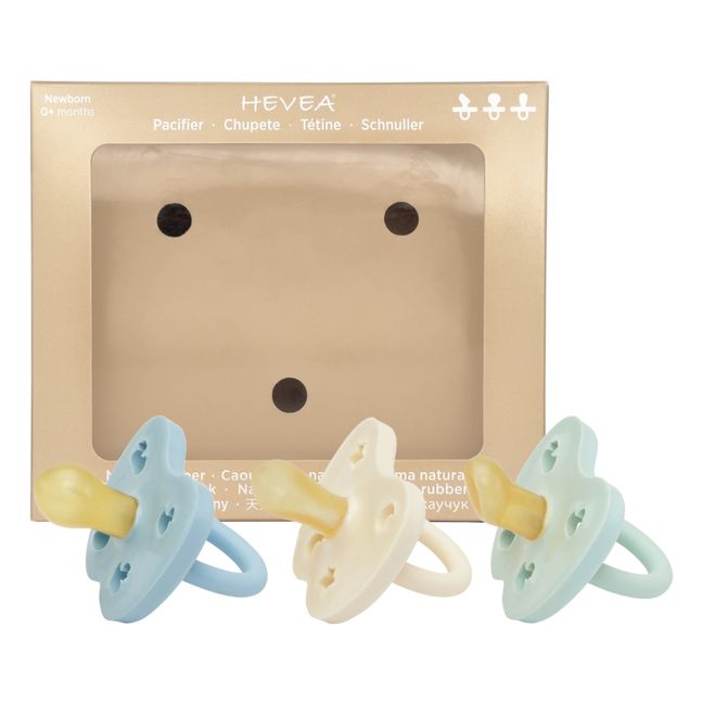 Set of 3 Pacifiers Discovery Pack | Light blue