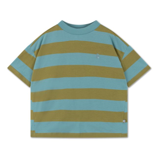 T-Shirt Coton Bio Rayé | Bleu