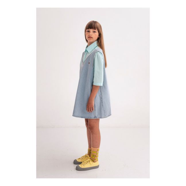 Kleid aus Bio-Baumwolle Pinafore | Denim