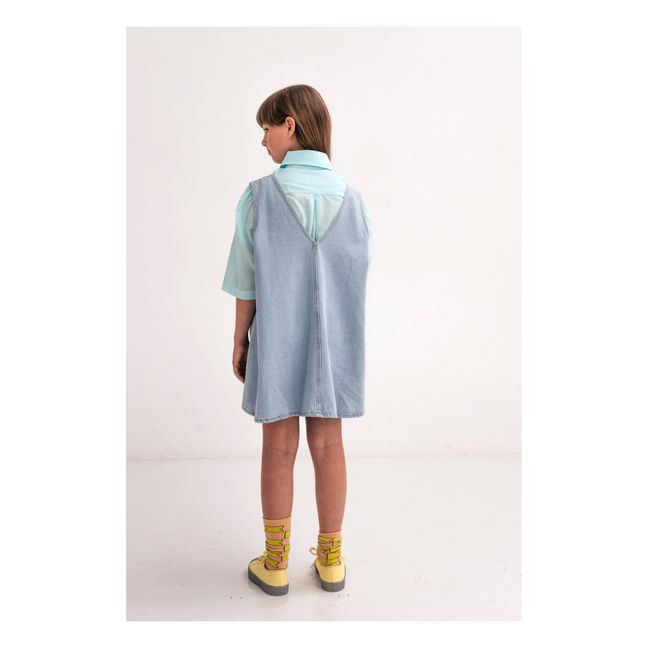 Kleid aus Bio-Baumwolle Pinafore | Denim