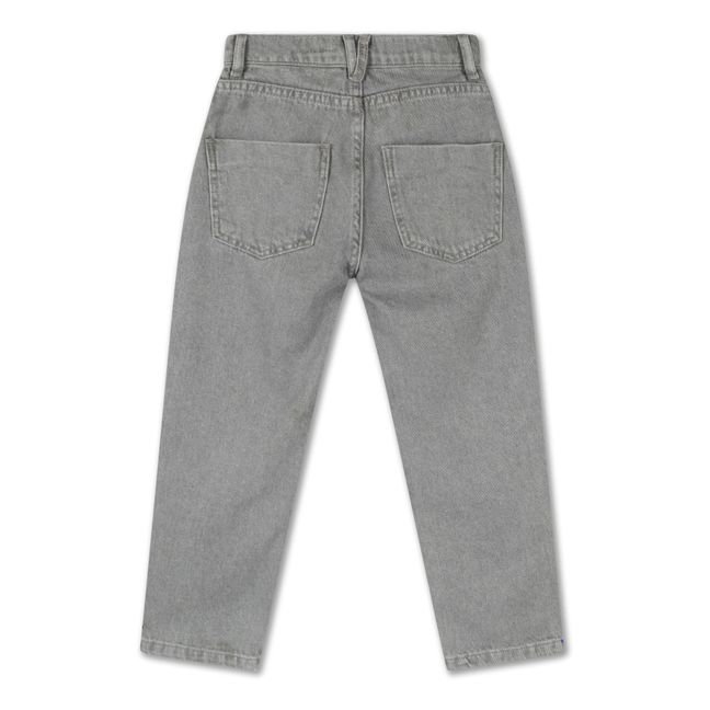 5-pocket recycled cotton jeans | Grey