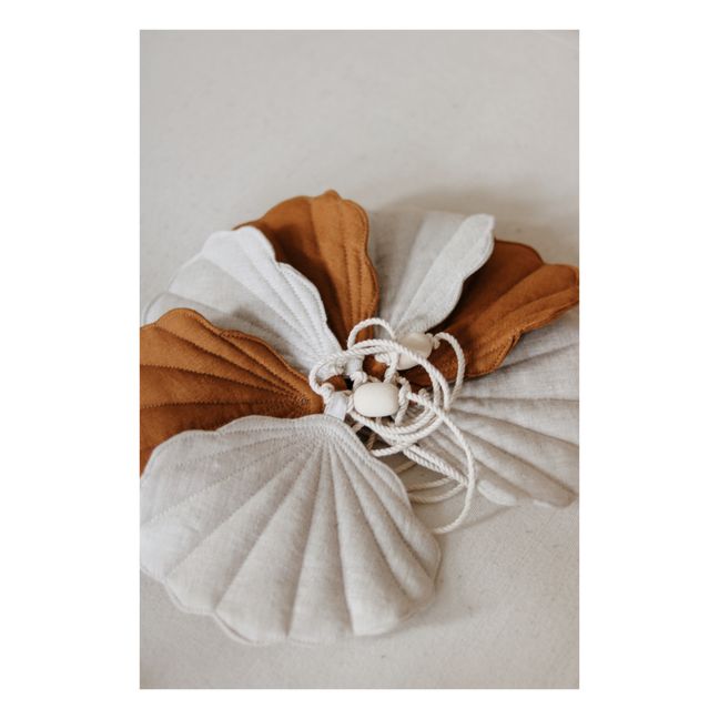 Ghirlanda decorativa  in lino  | Caramello