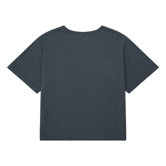 T-Shirt mit kurzen Ärmeln aus Bio-Baumwolle | Schwarz