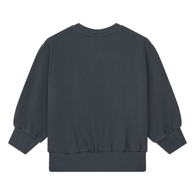 Sweat Col Rond Coton Bio | Noir