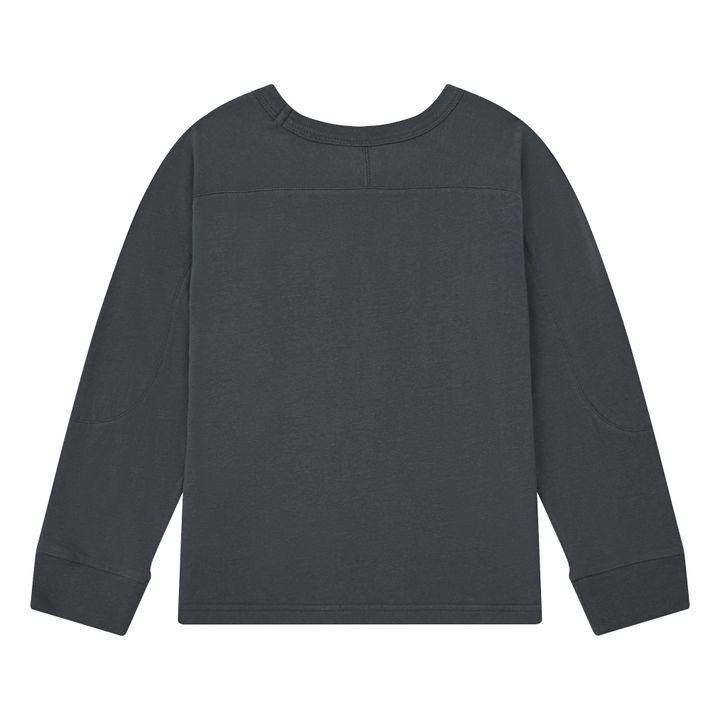 Camiseta de manga larga de algodón orgánico | Negro- Imagen del producto n°2