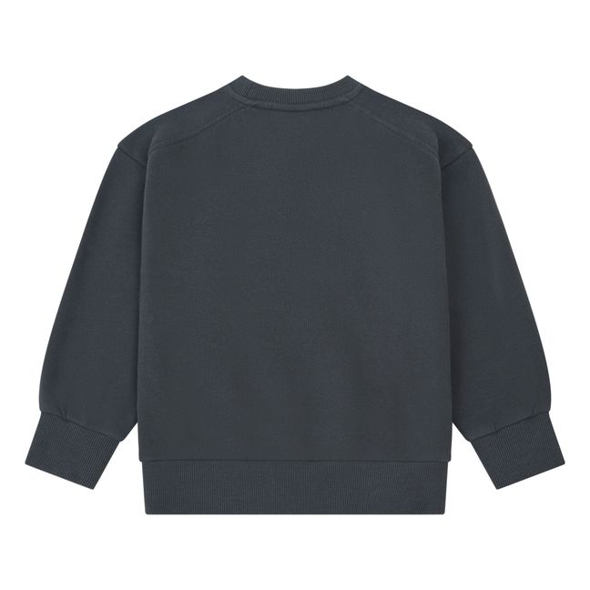 Organic Cotton Crewneck Sweatshirt | Black