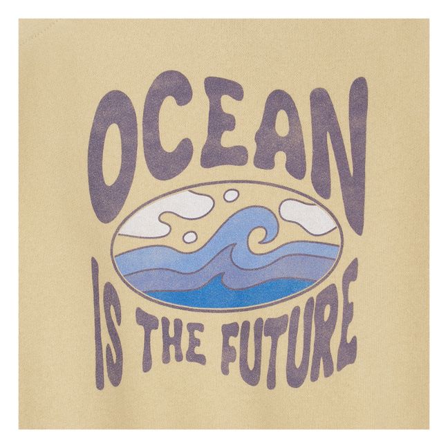 Organic Cotton Crewneck Sweatshirt | Nocciola