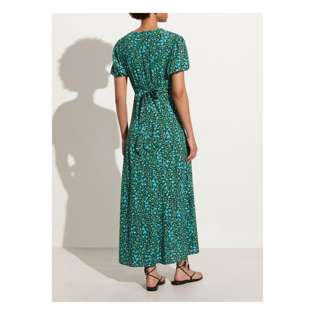 Robe Las Mayas Midi | Bleu Vert