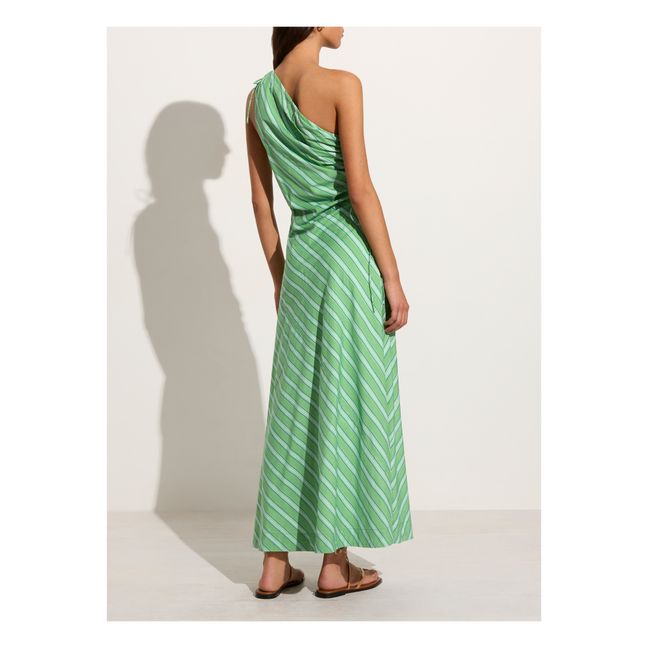Robe Laureles Midi | Vert prairie