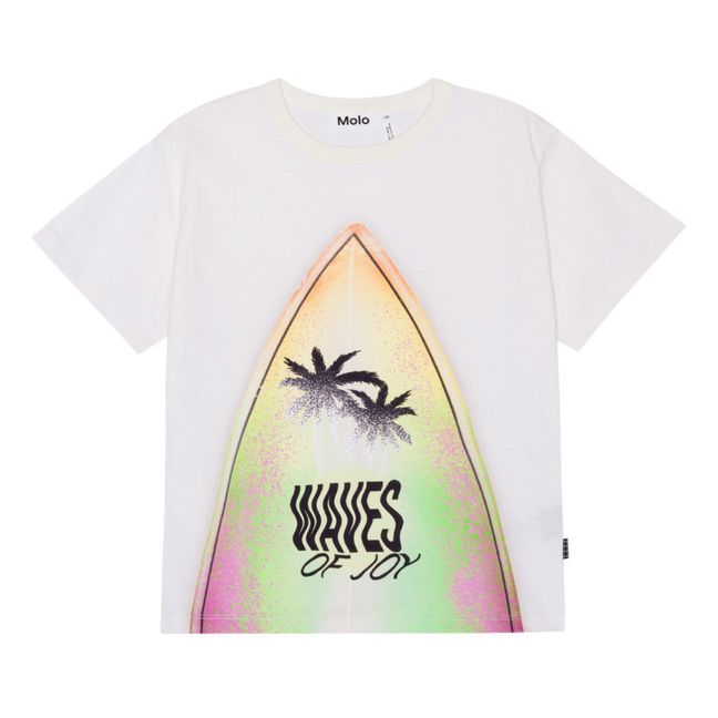 Riley Surfboard Organic Cotton T-Shirt | White