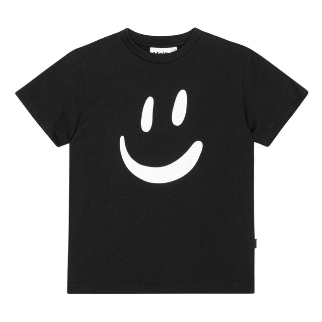 Camiseta de algodón ecológico Roxo | Negro