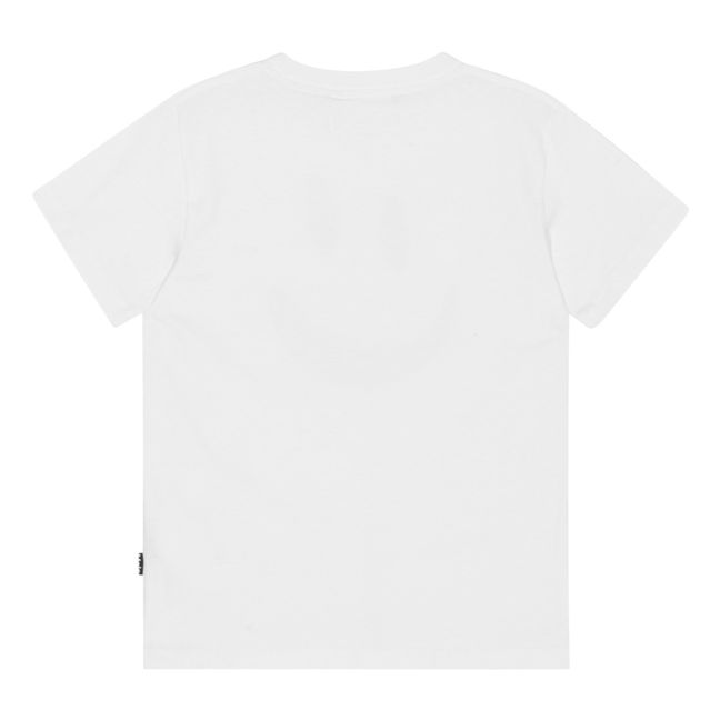 Camiseta de algodón ecológico Roxo | Blanco