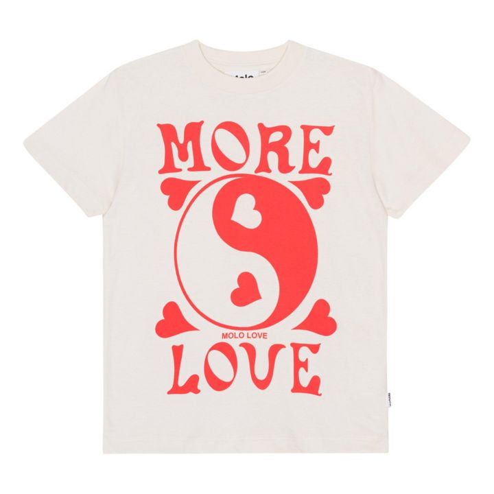 Roxo More Love Organic Cotton T-Shirt | Ecru- Product image n°0