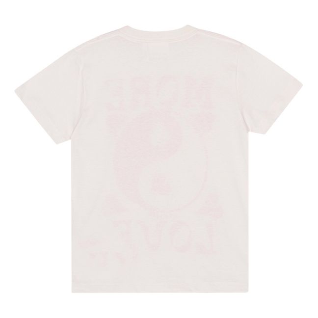 Maglietta in cotone organico Roxo More Love | Ecru