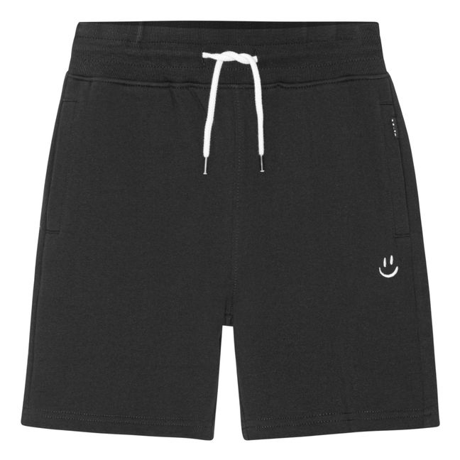 Pantalones cortos de vellón de algodón orgánico Alw | Negro