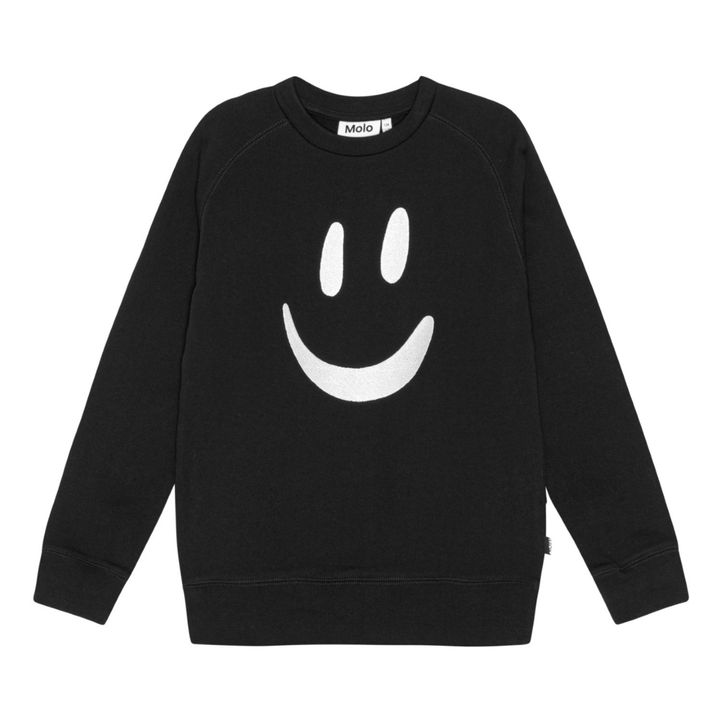 Mike organic cotton sweatshirt | Black- Product image n°0