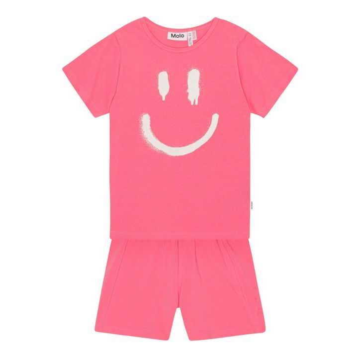 Luvis Organic Cotton Pyjama Set | Pink- Product image n°0