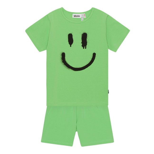 Luvis Pyjama-Set aus Bio-Baumwolle | Grün