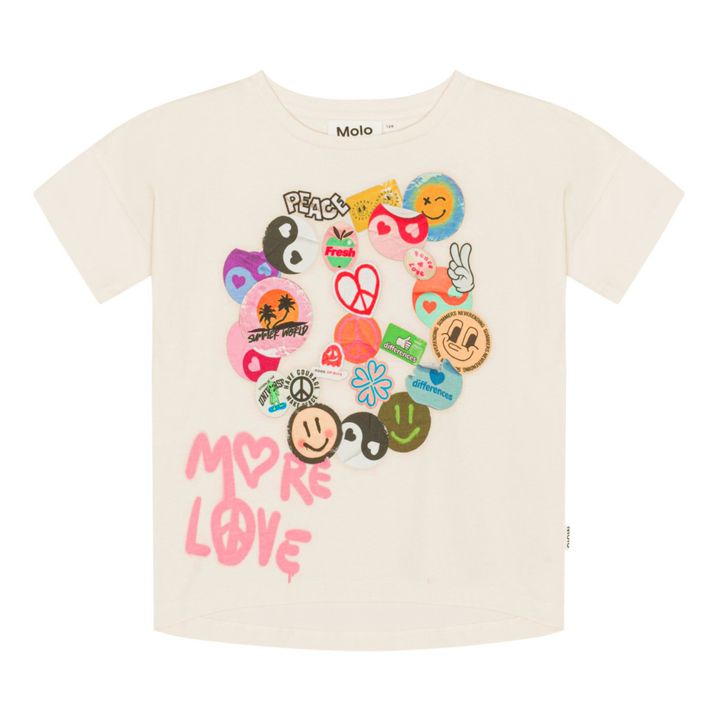 Raeesa Stick With Love Organic Cotton T-Shirt | Ecru- Product image n°0