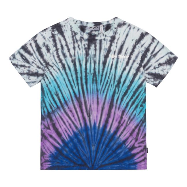 T-Shirt Riley Dye Coton Bio | Blau