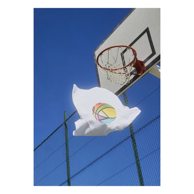Rodney Peace Basketball T-Shirt aus Bio-Baumwolle | Weiß