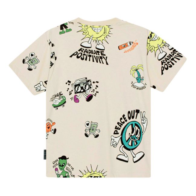 Rodney Diffriends Organic Cotton T-Shirt | Beige