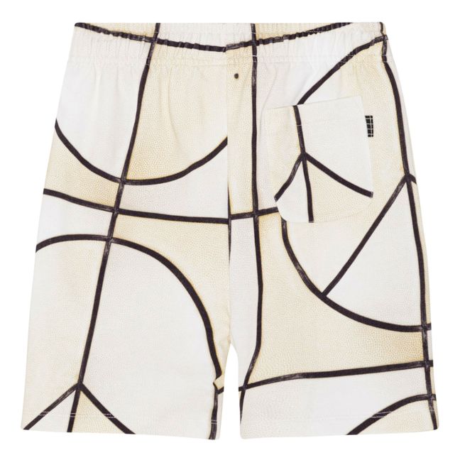 Adian Organic Cotton Fleece Shorts | Ecru