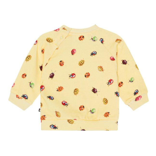 Disc Ladybird Sweat Top Organic Cotton | Yellow