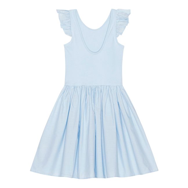 Cloudia organic cotton dress | Light blue