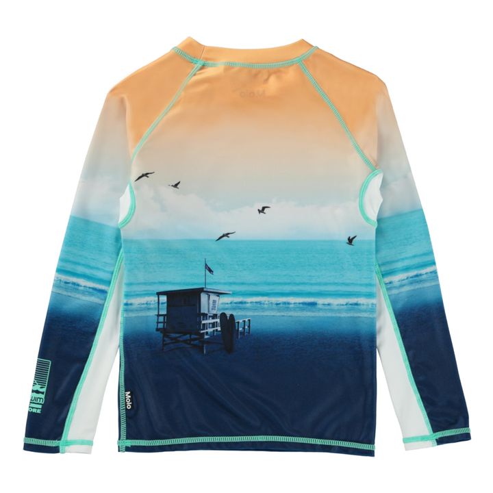 UV-beständiges T-Shirt aus recyceltem Polyester Neptune LS | Navy- Produktbild Nr. 2