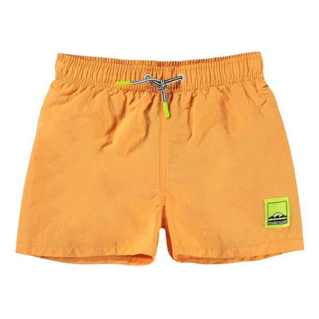 Niko Solid Recycled Nylon Swim Shorts | Orange