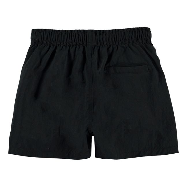 Niko Solid Recycled Nylon Swim Shorts | Black