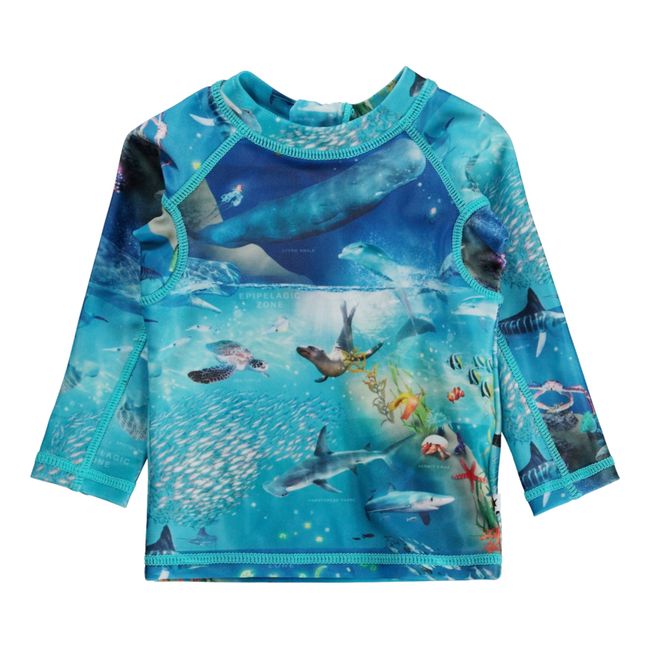 T-Shirt Anti-UV Polyester Recyclé Nemo | Bleu