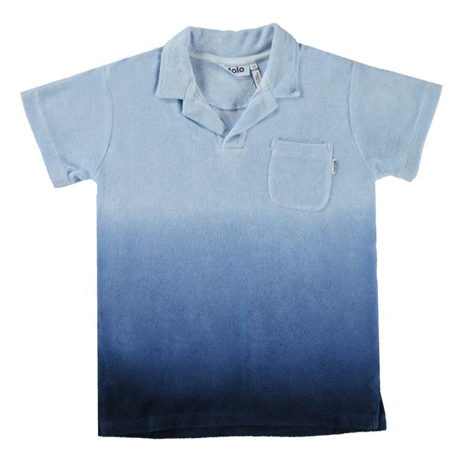Randel organic terry polo shirt | Blue