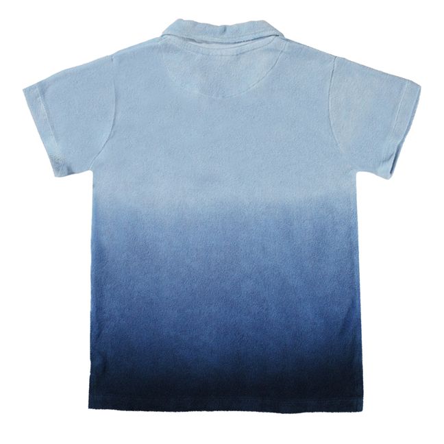 Randel organic terry polo shirt | Blue