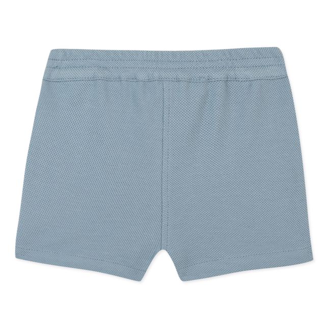 Texturierte Shorts | Blau
