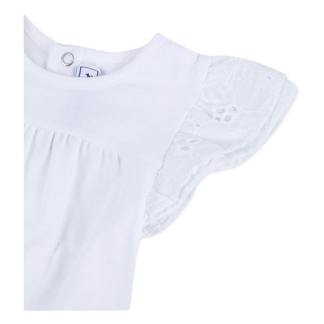 Broderie Anglaise T-Shirt | White