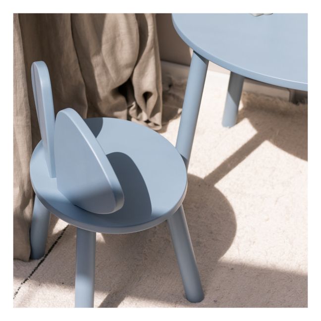 Oak chair Souris | Light blue